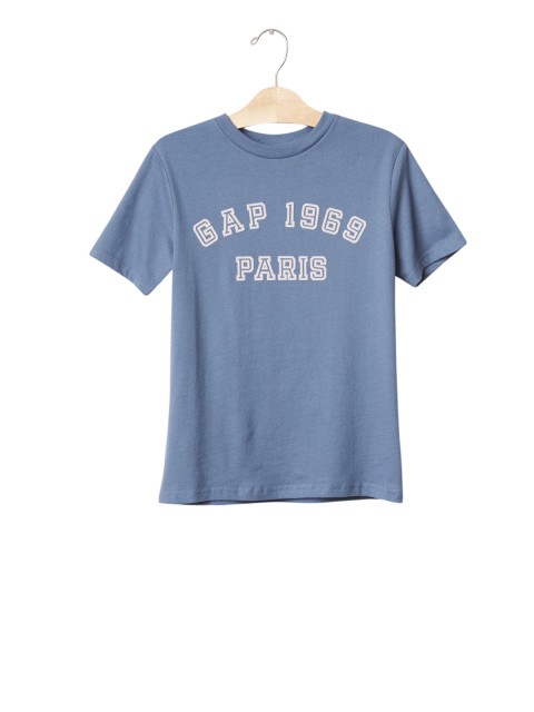 

GAP Boys Blue Printed Round Neck T-shirt