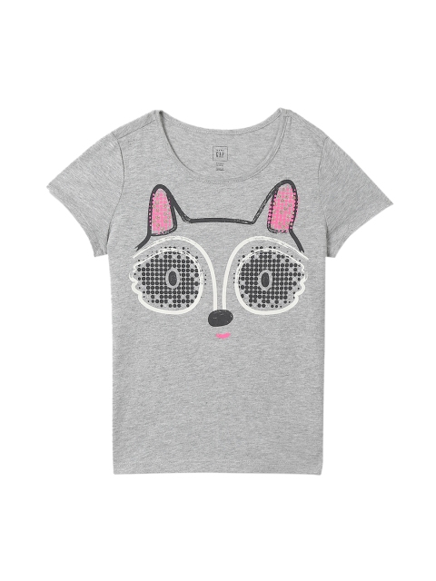 

GAP Toddler Girl Grey Graphic T-shirt
