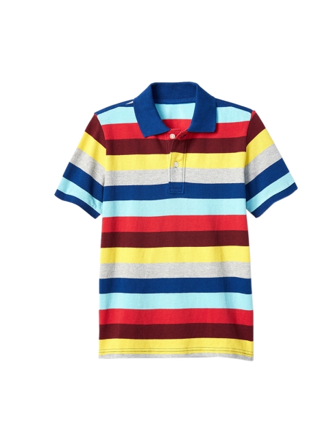 

GAP Boys Multicoloured Short Sleeve Crazy Stripe Pique T-shirt, Multi