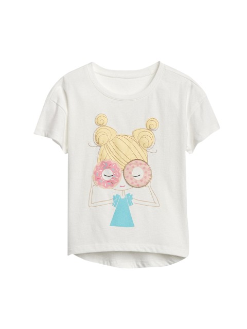 

GAP Toddler Girl White Flappy Graphic T-shirt