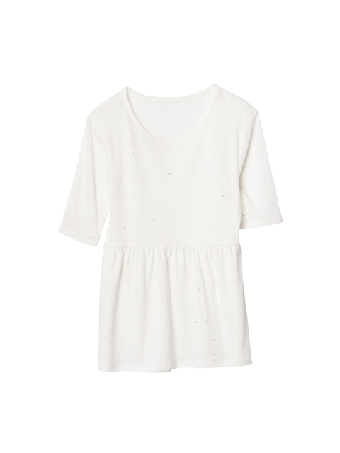 

GAP Girls White Peplum T-shirt