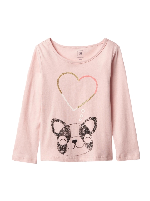 

GAP Toddler Girl Pink Graphic Short Sleeve T-shirt