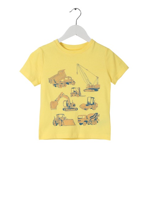 

GAP Toddler Boy Yellow Crew Neck Graphic T-shirt
