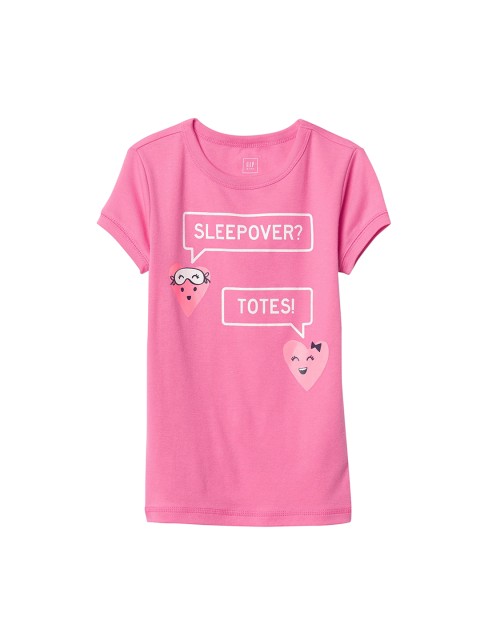 

GAP Girls Pink Graphic Short Sleeve Sleep T-shirt