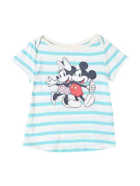 

GAP Toddler Girl Blue Babygap | Disney Baby Mickey Mouse And Minnie Mouse Hi-Lo T-shirt