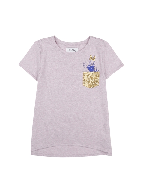 

GAP Girls Purple GapKids & Disney Sequin T-shirt