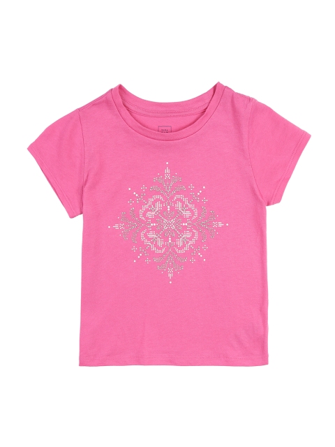 

GAP Toddler Girl Pink Printed Front T-shirt