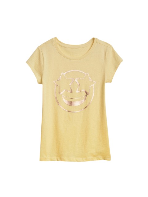 

GAP Girls Yellow Short Sleeve Graphic T-shirt