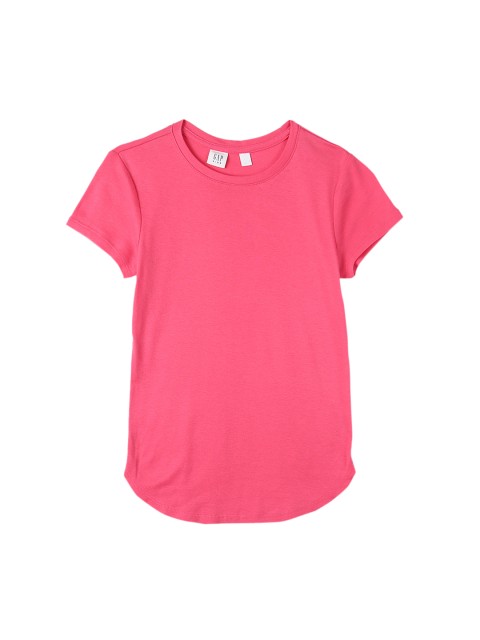 

GAP Girls Pink Solid T-shirt