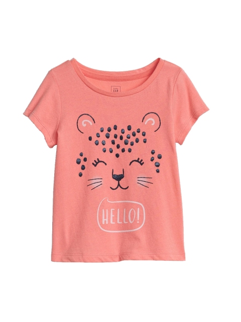 

GAP Toddler Girl Pink Graphic Short Sleeve T-shirt