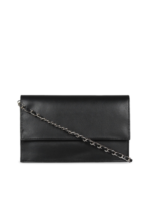 

Anekaant Black Solid Sling Bag