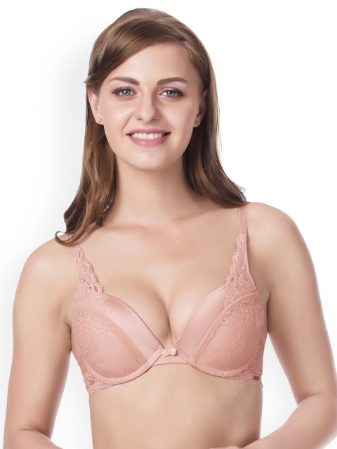 

Amante Pink Solid Underwired Lightly Padded Push-Up Bra 8903129178563