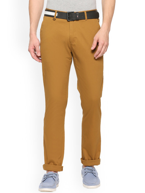

Van Heusen Sport Men Khaki Slim Fit Solid Chinos