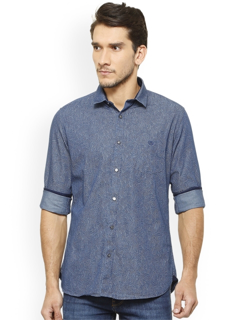 

Van Heusen Sport Men Blue Slim Fit Printed Casual Shirt