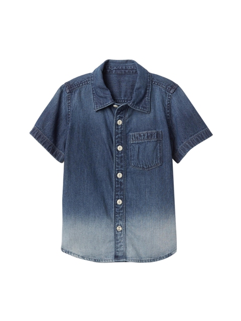

GAP Toddler Blue Boy Dip Dye Denim Shirt