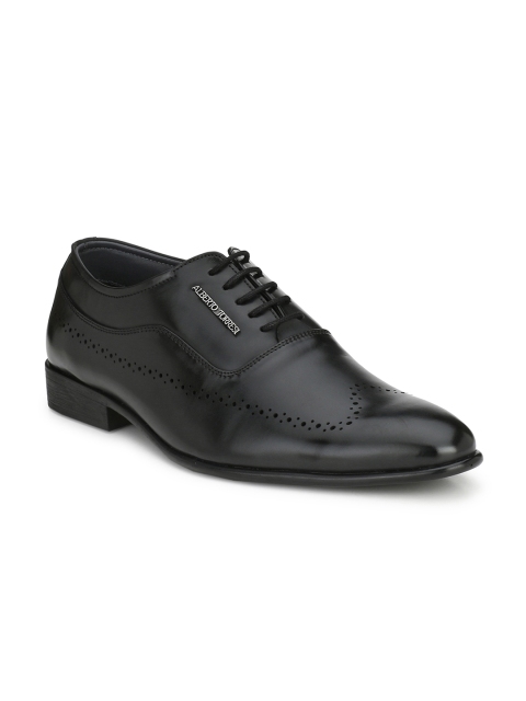 

Alberto Torresi Men Black Solid Teyo Oxfords