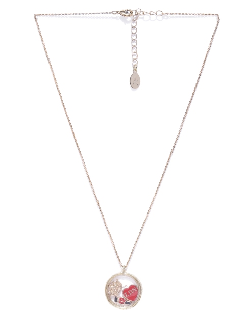 

Accessorize Women Gold-toned Pendant With Chain, Multi