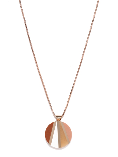 

Accessorize Rose Gold-Toned & White Necklace