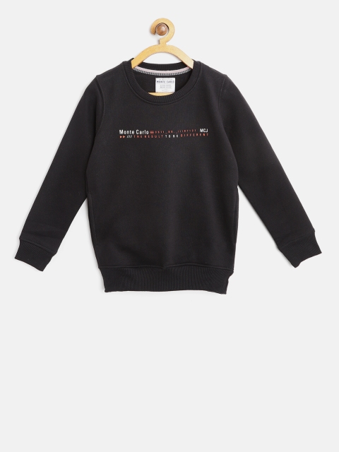 

Monte Carlo Boys Black Printed Detail Sweatshirt