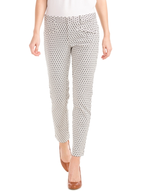 

GAP Women's Black & White Bi-Stretch Skinny Fit Ankle Pants