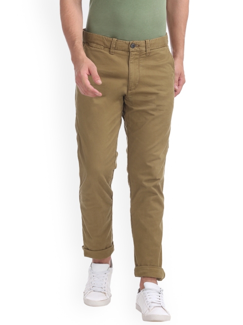 

GAP Men's Brown Classic Skinny Fit Khakis With GAP Menflex