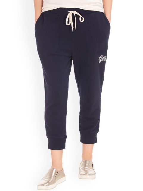 

GAP Women's Navy Blue French Terry Logo Joggers