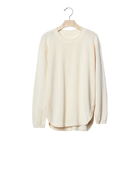 

GAP Girls' Pink Solid Curve Hem Sweater
