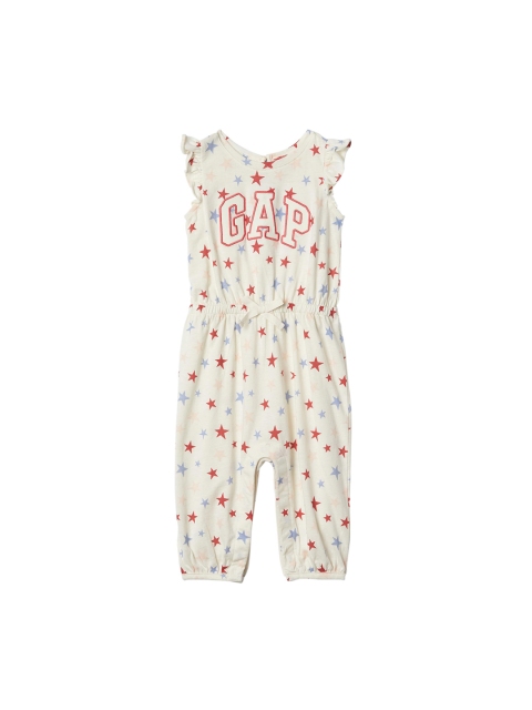 

GAP Baby Off white Logo Starry Flutter One-Piece