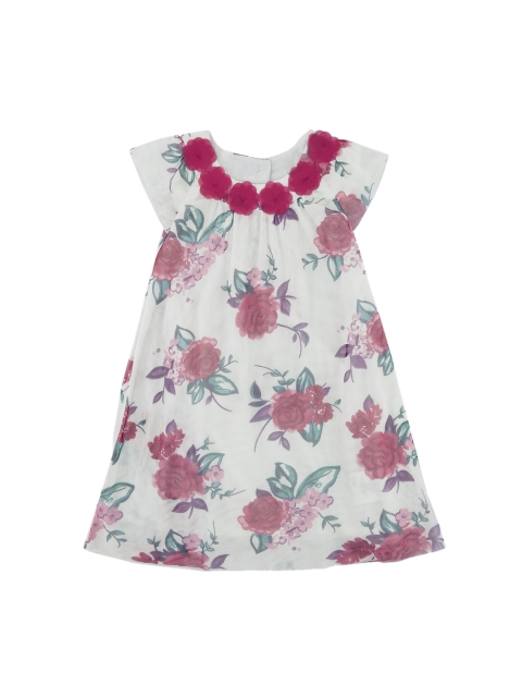 

Chirpie Pie by Pantaloons Girls White Printed A-Line Dress