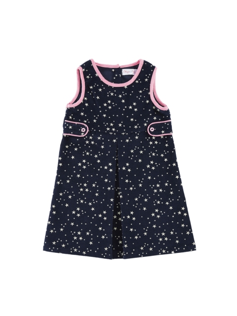 

Chirpie Pie by Pantaloons Girls Navy Blue Printed A-Line Dress