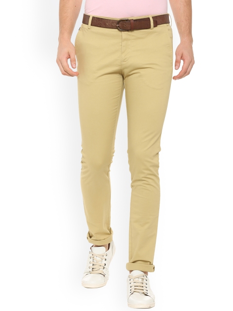 

Allen Solly Men Beige Slim Fit Solid Chinos