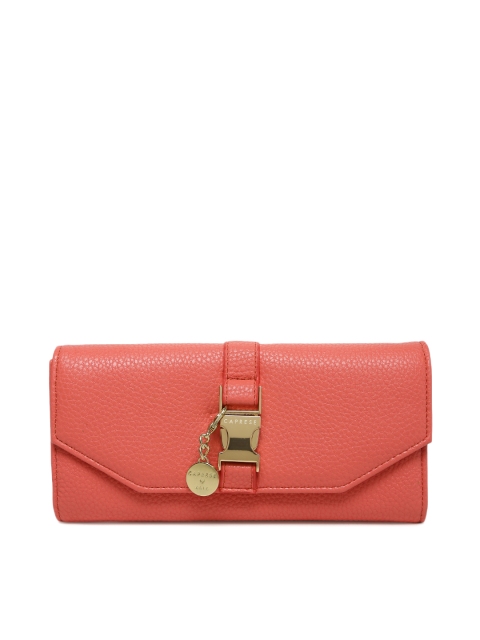 

Caprese Women Coral Textured Two Fold Wallet