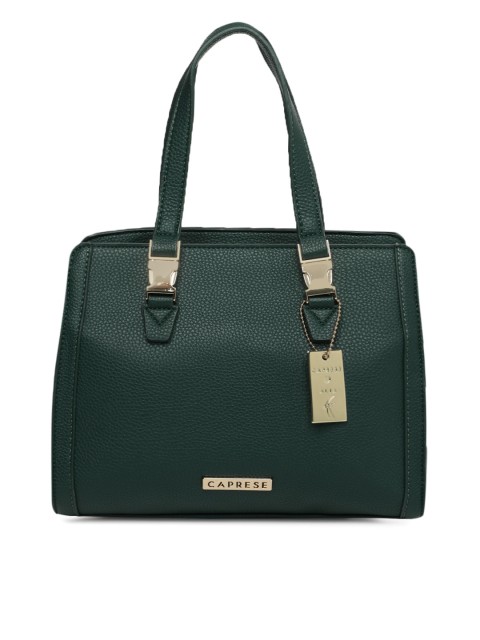 

Caprese Green Solid Handheld Bag