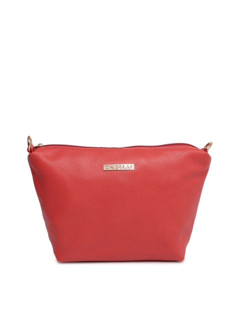 

Caprese Red Solid Sling Bag