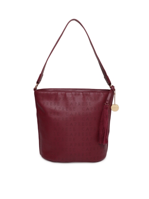 

Caprese Burgundy Cutwork Shoulder Bag