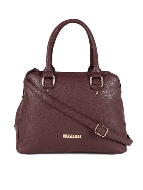 

Caprese Burgundy Solid Handheld Bag
