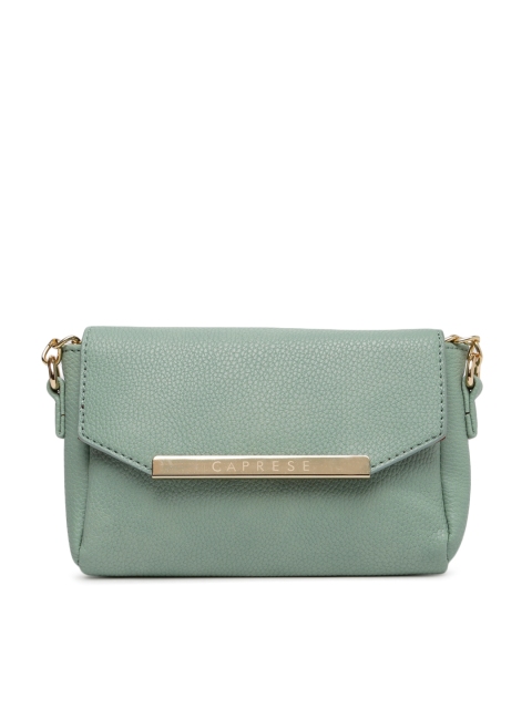 

Caprese Green Solid Sling Bag