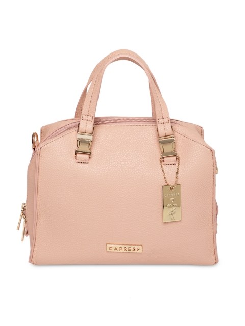 

Caprese Pink Solid Handheld Bag