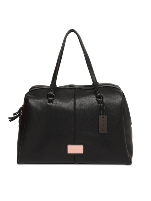 

Caprese Black NATASSIA Solid Handheld Bag