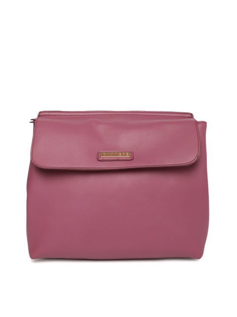 

Caprese Women Pink Solid Backpack