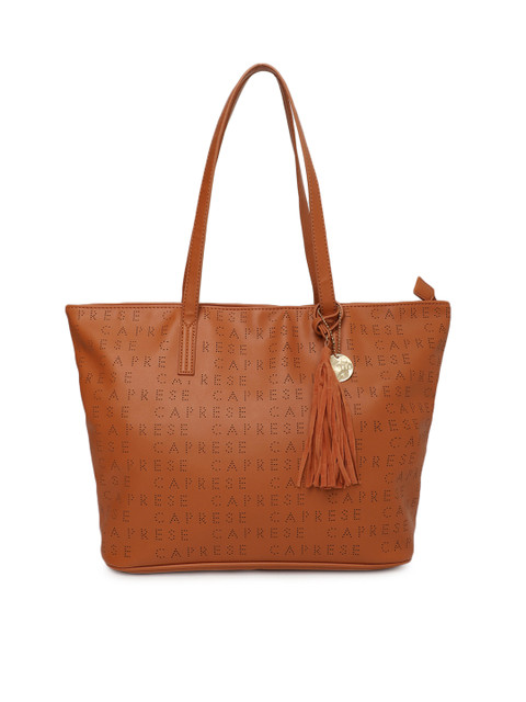 

Caprese Orange Cutwork Shoulder Bag