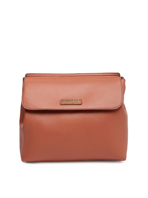 

Caprese Women Brown Solid Backpack