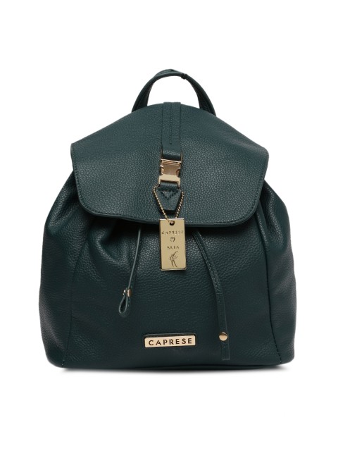 

Caprese Women Green Medium Solid Backpack