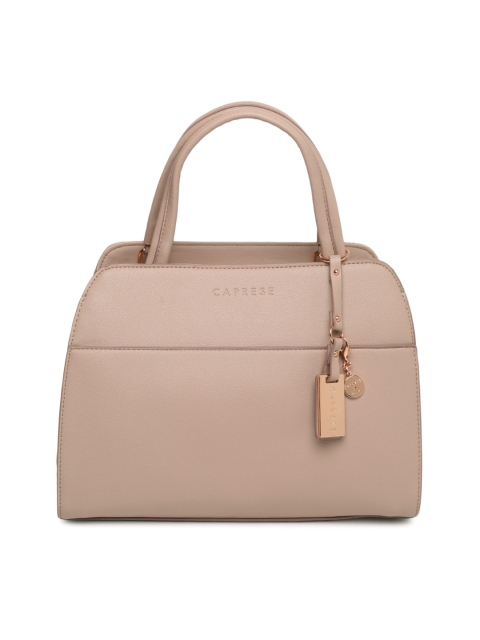 

Caprese Pink Solid Handheld Bag