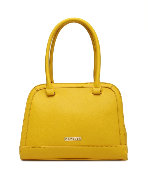 

Caprese Yellow Solid Handheld Bag