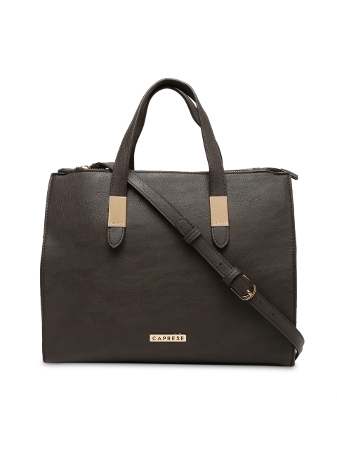 

Caprese Charcoal Grey Solid Handheld Bag