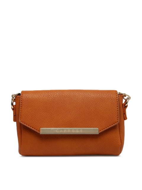 

Caprese Rust Solid Sling Bag