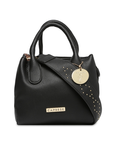 

Caprese Black LARISA Textured Handheld Bag