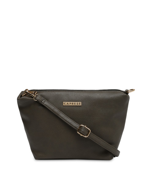 

Caprese Grey Solid Sling Bag