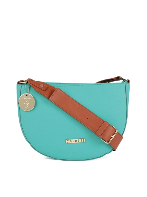 

Caprese Turquoise Blue Solid Sling Bag